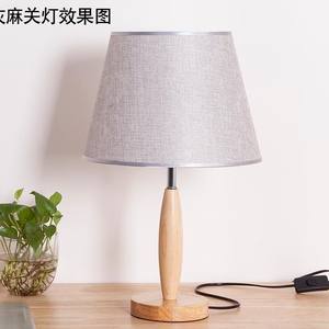 Lampe de table nordique minimaliste moderne, lampe de chevet créative en bois massif, chaude, pour chambre à coucher, hôtel, décoration transfrontalière, AC - Product Image 4