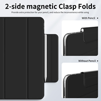 Étui magnétique antichoc housse de tablette étui Folio intelligent housse de support pour iPad Pro 7 M4 13 pouces 2024
