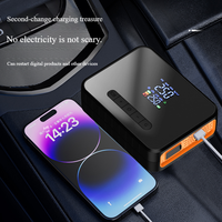 Démarreur de voiture 1000A avec compresseur d'air Booster de batterie de démarrage de saut portable avec pompe à air Démarreur de saut avec gonfleur de pneu