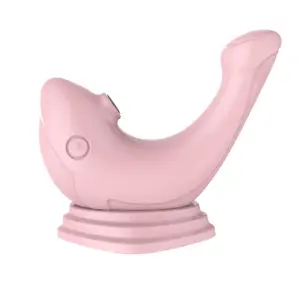 Hot selling Little whale design suck and vibration vibrator for women's adult sex toy for clitoris stimulation