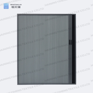 2-trong-1 phong cách hiện đại màn rèm và tổ ong muỗi Net trượt xếp li lưới màn hình cửa sổ cửa rèm gấp tính năng - Product Image 3