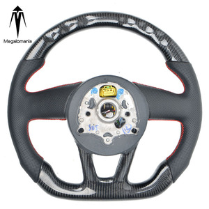Volant en alcantara et fibre <span class=keywords><strong>de</strong></span> carbone compatible avec Audi 2009-2016 A5 A6L A7 A8 <span class=keywords><strong>L</strong></span> A3 A4L TTRS TT TTS RS3 RS4 RS5 RS6 RS7 - Product Image 6