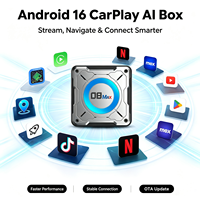 YolanAuto Boîtier AI 5G Qualcomm 6350 pour BMW Série 3 5 7 Adaptateur sans fil CarPlay Android Auto Boîtier vidéo Netflix YouTube 8 Go + 128 Go