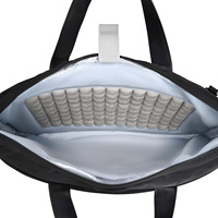 Bolso de Mano para Computadora Portátil, Ligero, Resistente a Impactos, con Capa de Airbag, Gran Capacidad, Impermeable, Tipo Maletín, con Correa para Hombro