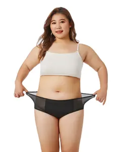 Shanhao Washable Leak-proof Underwear Plus Size Mesh Menstrual Panties Organic Cotton Period Panties For Women