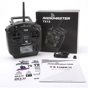 Control Remoto para TX12 MKII 16CH con Soporte para Gimbals Hall, Compatible con OPENTX EDGETX, ELRS/CC2500, Plástico, para Drones RC - Product Image 1