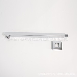 Barre de douche en acier inoxydable rectangulaire SF-78, installation encastrée, bras de douche mural - Product Image 1