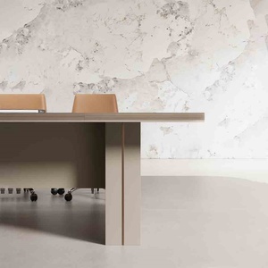 Bàn hội nghị điều hành hình chữ L hiện đại bàn gỗ văn phòng làm bằng tay cho ông chủ CEO hoặc người quản lý - Product Image 2