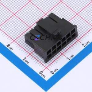 W30012K-12PB123 Housing (Wire-to-Board / Wire-to-Wire) P=3.03mm Connector 2x6P 3.03mm Micro-Fit (MX 3.0) 3.03mm - Product Image 1