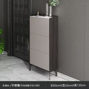 Zapatero ultrafino y ligero con tapa abatible, capacidad de 17 cm de altura, para la entrada del hogar, apartamentos pequeños - Product Image 4