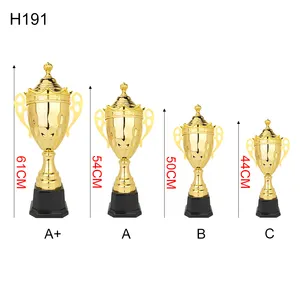Trofeo Copa Premio de metal con base Logotipo personalizado Edificio Casa Diseño Competencia Honor Fútbol Trofeo Premios y trofeos