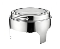 Marmite à alcool de luxe en acier inoxydable 6L, chauffe-plat pour hôtels et restaurants, ensemble de buffet, matériel de restauration pour banquets et maintien au chaud des aliments