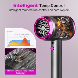 Secador de Pelo Iónico de Alta Velocidad <span class=keywords><strong>Super</strong></span> Sonics con Boquilla, Compacto y Ligero, OEM-06, para Hogar, Salón, Hotel y Viajes - Product Image 5