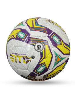 Ballon de football d'entraînement en cuir PU pour jeunes professionnels taille personnalisée 5 matériau PVC collé thermique/hybride/cousu à la machine - Product Image 4