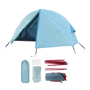 Tente de pêche imperméable quatre saisons écologique avec <span class=keywords><strong>lit</strong></span> escamotable hors sol, pliable en alliage <span class=keywords><strong>d</strong></span>'aluminium, portable, une chambre - Product Image 5