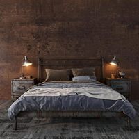 Papier peint autocollant ORON marron effet rouille, papier peint 3D imitation ciment, imperméable pour le salon, pour envelopper les meubles, marque privée
