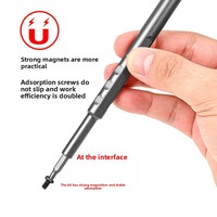Kit de tournevis magnétique de précision 48-en-1 en acier S2, avec étui en alliage, kit d'outils de réparation professionnel complet pour la réparation de téléphones