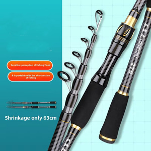 Canne à Pêche Télescopique en Carbone Luya Portable avec Anneau Large pour Lancer à Longue Distance Cible Carpe Crevette Brochet Perche - Product Image 3