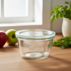 Pot à confiture Weck avec couvercle en verre inclus, lot de 6, récipient de stockage - Product Image 3