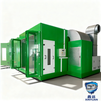 Cabine de peinture automobile Xinyuan homologuée CE, chauffage électrique 18KW 220V/380V, modèle de base pour ateliers de réparation automobile de taille moyenne