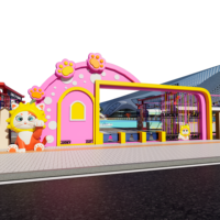 Équipement d'amusement, guichet de billetterie extérieur personnalisable, fabricant certifié CE, portail thématique, équipement de terrain de jeux non motorisé