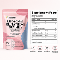 Gummies de glutathion liposomal sans sucre, personnalisables (OEM/ODM, marque privée), avec support de documentation de qualité