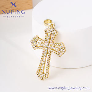 XUPING Jewelry Venta al por Mayor 2025 <span class=keywords><strong>CoCreate</strong></span> Colgante para Hombre Más Vendido Chapado en Oro Estilo Iced Out Rapero Hip Hop - Product Image 3