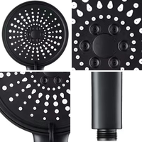 Robinet de douche multifonction à haute pression en plastique ABS moderne pour salle de bain, de grande taille, à économie d'eau