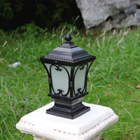 Lámpara de Poste de Diseño Moderno Europeo para Exteriores, Impermeable, para Valla, Puerta, Jardín de Villa Privada, Luz Decorativa