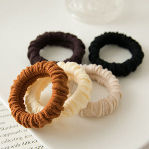 नए जापानी मोटी तौलिया रिंग लोचदार बाल बैंड गैर-चोट गैर-ट्रेस उच्च खिंचाव वाले बालों के टाई ठोस रंग सरल उत्कृष्ट बाल टाई - Product Image 3