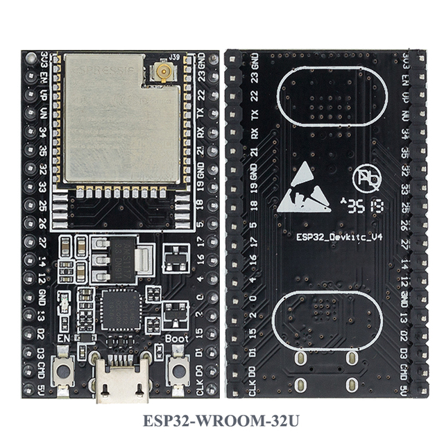 ESP32-DevKitC Development Board with WROOM-32D / U Module WIFI+BT IoT Node MCU-32 ESP-WROOM-32D Esp32-devkitc-32d