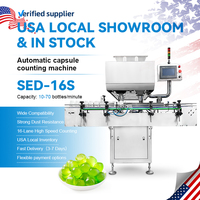 Machine de comptage et de remplissage automatique de bonbons gélifiés à 16 canaux pour comprimés, modèle USA Showroom