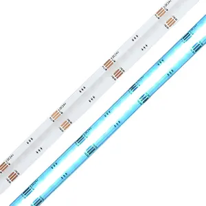 DC24V 840LEDS/M RGB + CCT COB yüksek yoğunluklu yüksek esnek COB LED kapalı otel odası dekorasyon için bant ışık şerit