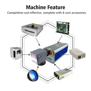 Portable mini 30w 50w machine de marquage laser à fibre machine de marquage laser pour métal machine de marquage laser pour métal