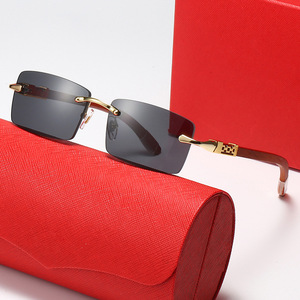 Nouvelle Arrivée 2026 <span class=keywords><strong>KAJA</strong></span> Montures de Lunettes Homme à Branches en Bois Style Euro-Américain Carrées UV400 avec Charnières à Ressort - Product Image 4