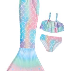 Robe <span class=keywords><strong>de</strong></span> princesse sirène pour filles, maillot <span class=keywords><strong>de</strong></span> <span class=keywords><strong>bain</strong></span> bikini 2 pièces, été, polyester/nylon - Product Image 5