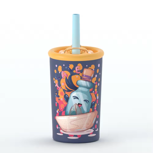 Gobelet en céramique à pois mignon, portable et isotherme, pour enfants, pour les voyages en voiture - Product Image 5