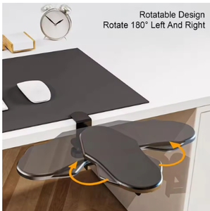 Computer Arm for <b>Desk</b> Adjustable Ergonomic Wrist Support for Keyboard Armrest Extender <b>Rotating</b> Mouse Pad Holder - Product Image 1