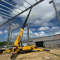 Nacelle télescopique certifiée CE 1-8 tonnes 8m 10m 24m Grue araignée tout-terrain avec moteur et pompe