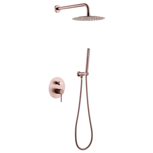 Setelan pancuran air hujan, kepala pancuran baja tahan karat dengan lapisan ganda pada dinding panas dan dingin bahan baja tahan karat - Product Image 2