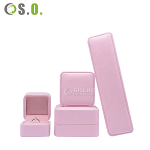 Wholesale Custom Luxury High-End Jewelry Boxes Ring <b>Earring</b> Necklace Packaging in Premium Leather - Product Image 1