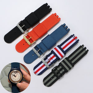 Correa de reloj de nylon 17/19/20mm Diseño a rayas para reloj S - Product Image 1