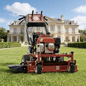 <span class=keywords><strong>Tondeuse</strong></span> à gazon autotractée à essence de qualité industrielle de 32 pouces, outil de jardinage métallique haute performance pour écoles/terrains de golf - Product Image 3