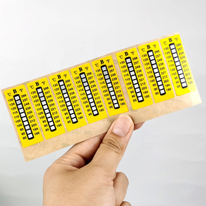 Etiqueta adesiva personalizada termômetro reversível alta temperatura monitoramento sensor indicador sensível cor mudando adesivo - Product Image 5