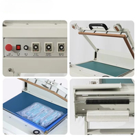 Machine de découpe et de scellage semi-automatique électrique 4030-L pour films rétractables, sachets de boissons, pochettes, canettes, cartons et films plastiques thermosoudables
