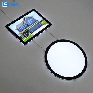 Litsign Vitrine promotionnelle rectangulaire d'intérieur, éclairée, double face, en acrylique ultra-transparent, format A4, avec éclairage <span class=keywords><strong>de</strong></span> fenêtre, pour affichage réel - Product Image 5