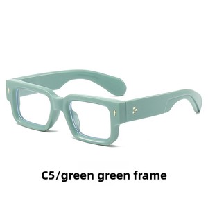 Nouvelles <span class=keywords><strong>lunettes</strong></span> anti-lumière bleue rectangulaires à monture épaisse pour femmes <span class=keywords><strong>2023</strong></span>, style coréen, pour verres de prescription - Product Image 6