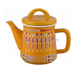 Hot selling Arabic Style Enamel Craft Large Capacity Coffee Kettle and Teapot for Camping with Handle