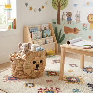 New Collection Eco-friendly Water Hyacinth Lion Shape Storage <b>Basket</b> Laundry <b>Basket</b> <b>Cheap</b> price from Vietnam - Product Image 6