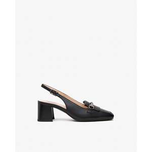 Escarpins slingback pour femme Nero Giardini E512310D en cuir beige à talons - Product Image 1